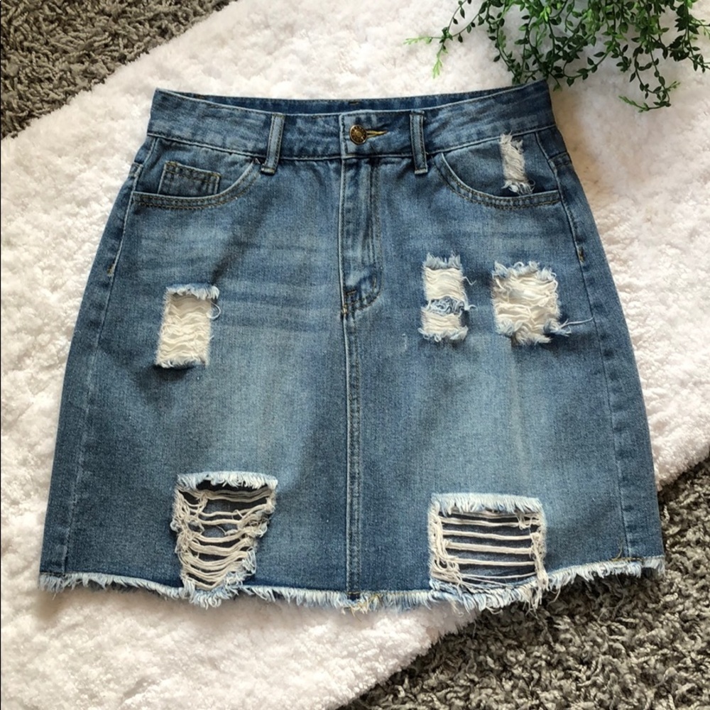 SHEIN jean skirt - Picture 1 of 12